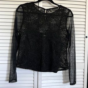 Hollister black long sleeve Blouse